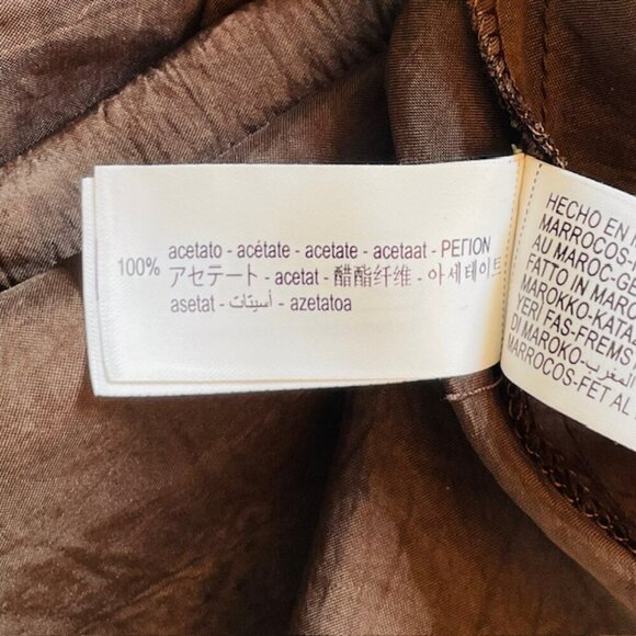 ZARA WRINKLED SATIN EFFECT DRESS ZW COLLECTION - Large - Picture 8 of 9